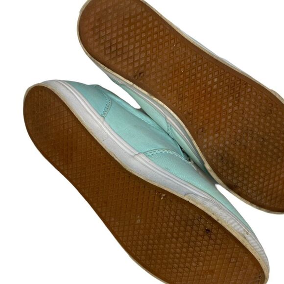 Vans Lace Up Sneaker Shoes Tiffany Blue Size 8 - Picture 5 of 7